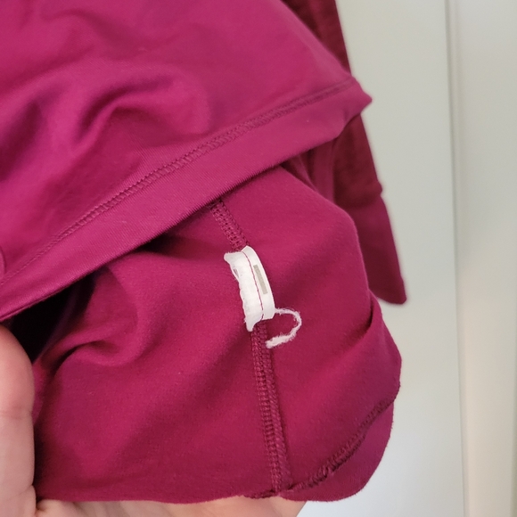 Reebok long sleeve purple half zip Tech running shirt, size medium - Picture 3 of 5